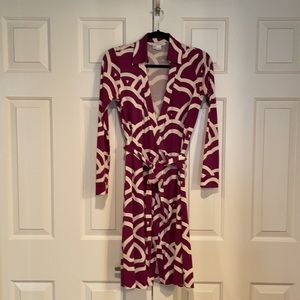 DVF classic silk wrap dress